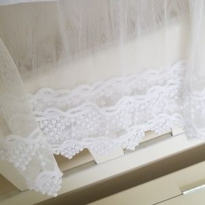 Peek A Boot Tops - White Lace Undershirt Peek A Boot Tops - White Lace Undershirt
